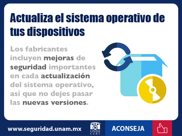 Actualiza el sistema operativo de tus dispositivos